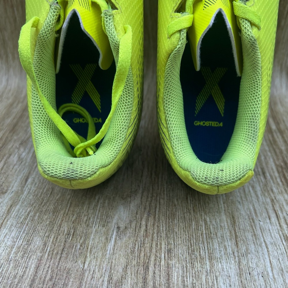 Adidas X‎ Ghosted.4 FG Men's Size 10.5 Soccer Cleats Neon Yellow Black Football - Picture 5 of 10